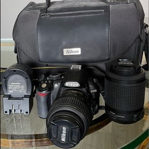 Nikon D3100 DSLR Camera (w/ 55-200mm lens & accessories)